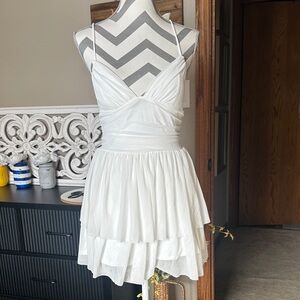 Halara Elegant White Sleeveless Dress